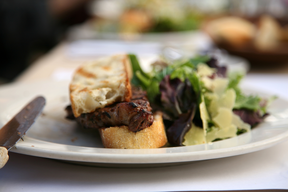 Steak Sandwich Close-up