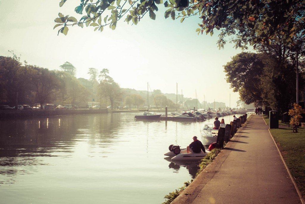 Kingsbridge Estuary in the sunlight