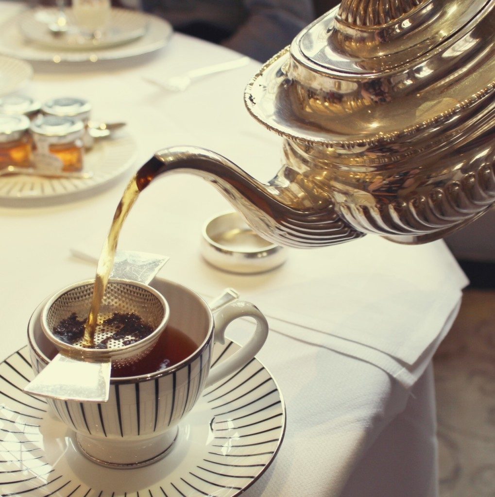 The Goring Hotel, London - afternoon tea being poured