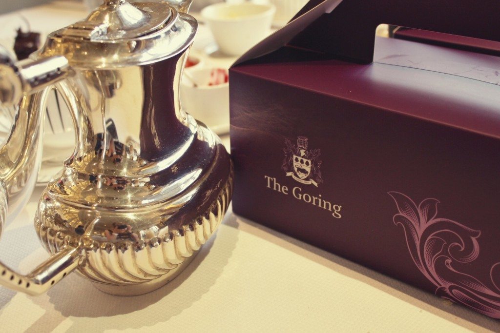 The Goring Hotel, London - afternoon tea doggy bags