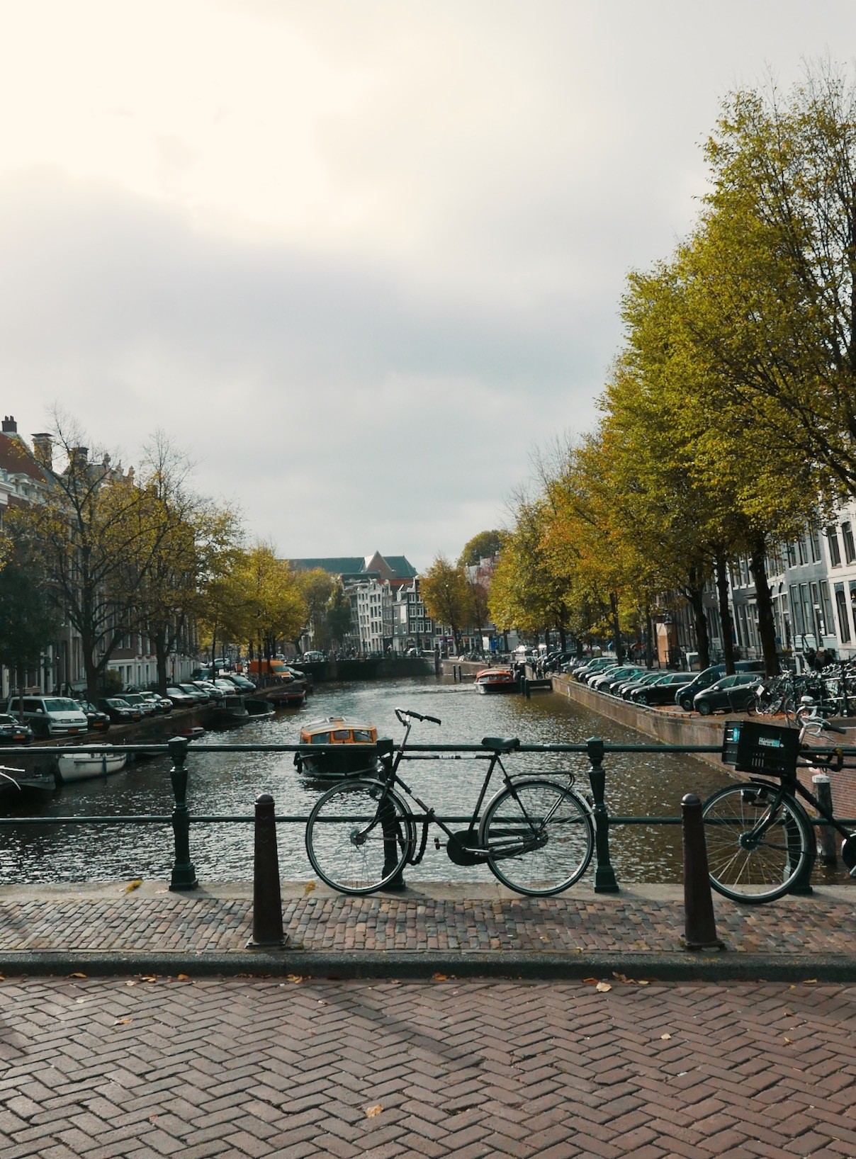 Amsterdam-bike-by-bridge