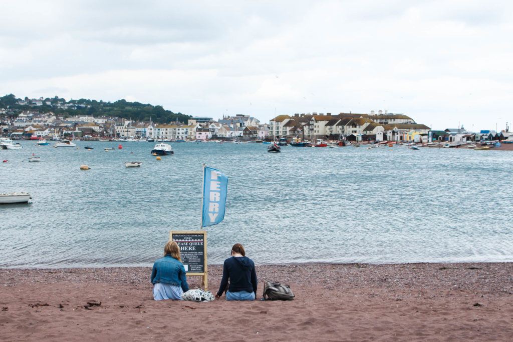 WITING FOR THE TEIGNMOUTH FERRY AT SHALDON