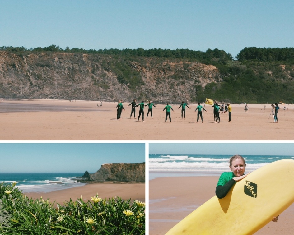 Surfing at Tipi Valley Portugal