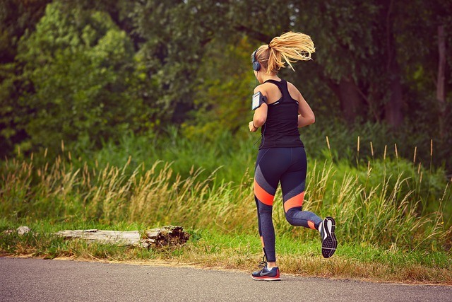 Running woman