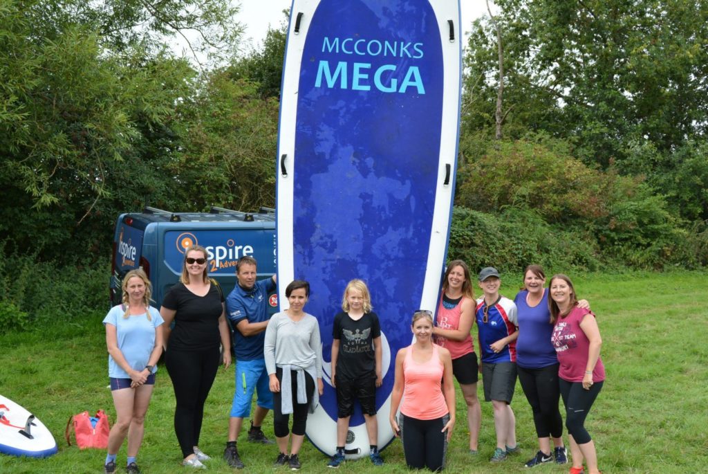 Paddle-boarding with Inspire 2 Adventure in Monmouth, Wales