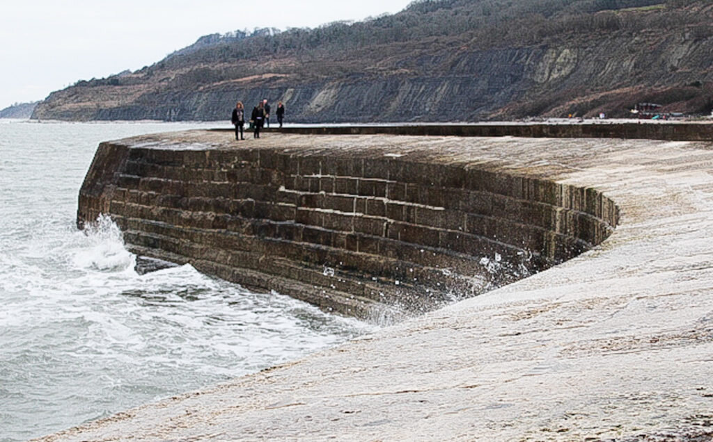 Things-to-do-in-lyme-regis: walking on the cobb
