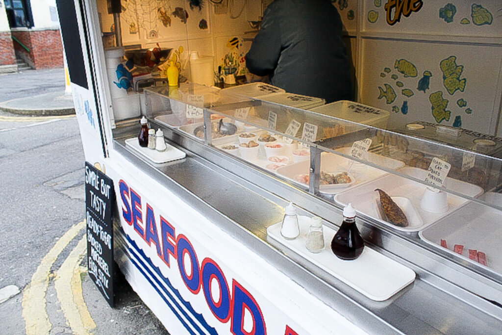 Things-to-do-in-lyme-regis Seafood Bar Signage