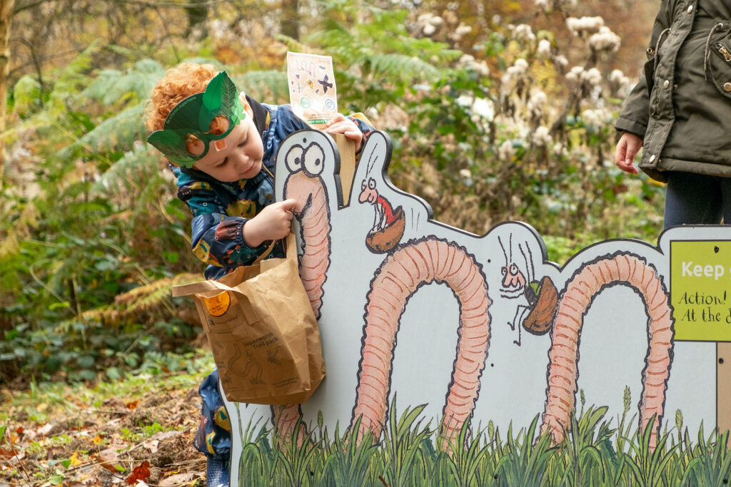 Superworm panel Haldon Forest Park