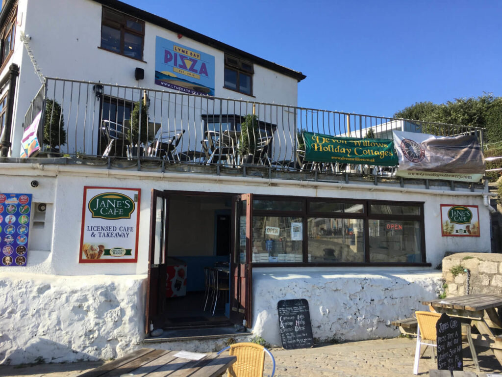 Things-to-do-in-lyme-regis Jane's Cafe outside