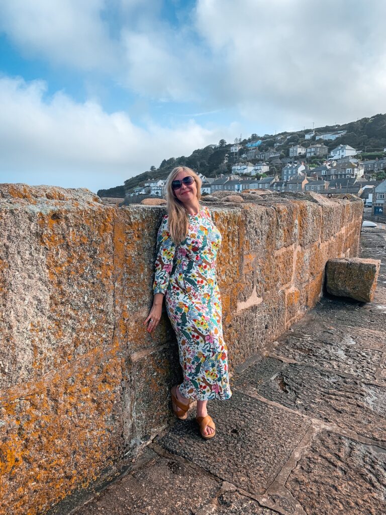 romantic getaway Cornwall - fallen angel - mousehole harbour wall