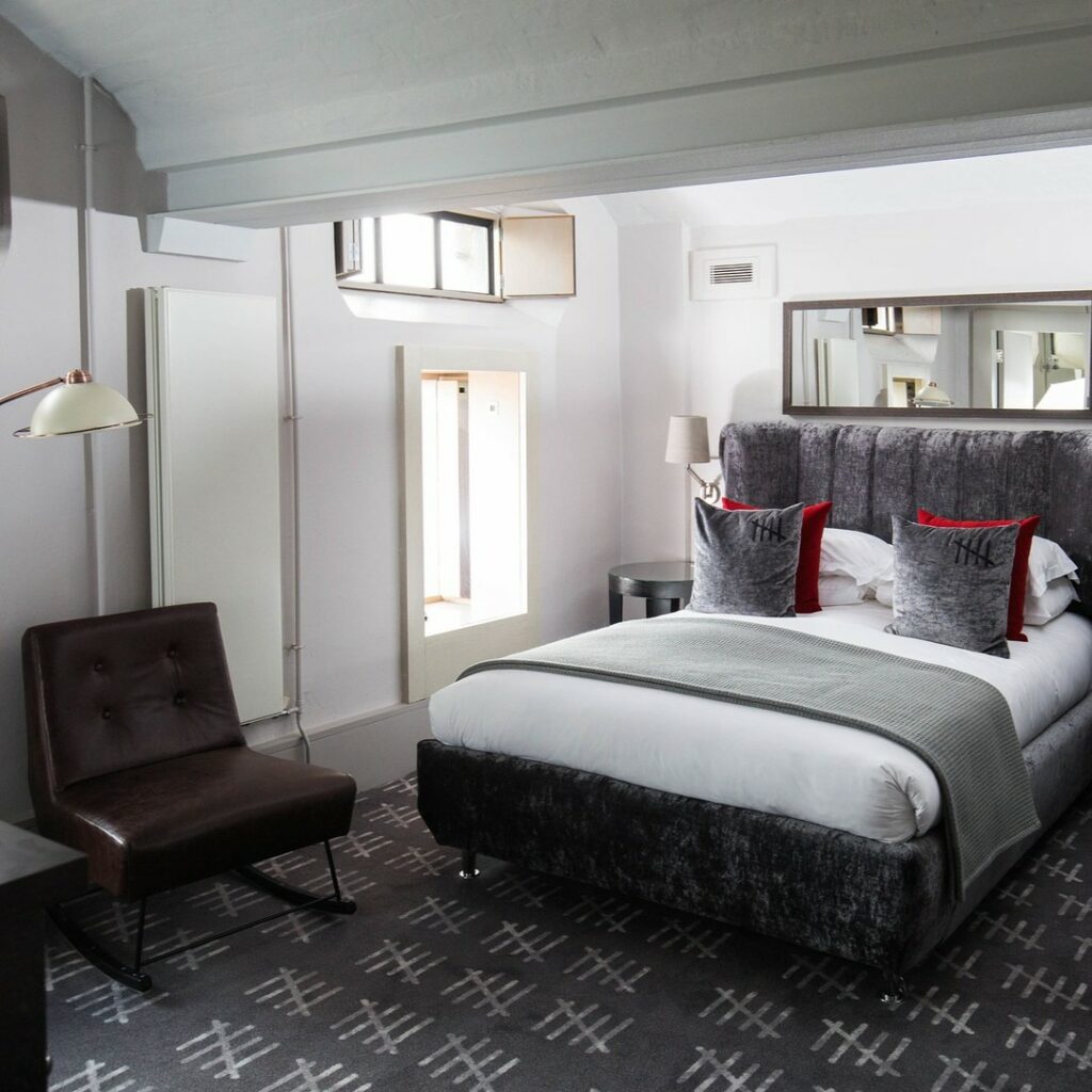 unusual romantic weekends - malmaison oxford: bedroom