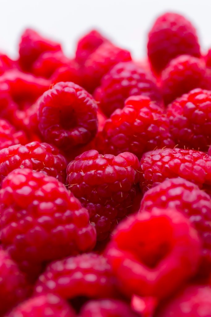 Fresh raspberries