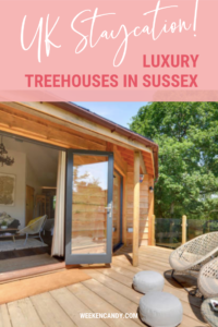 pinnable image of oakey koakey treehouse sussex