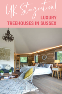 pinnable image of oakey koakey treehouse sussex