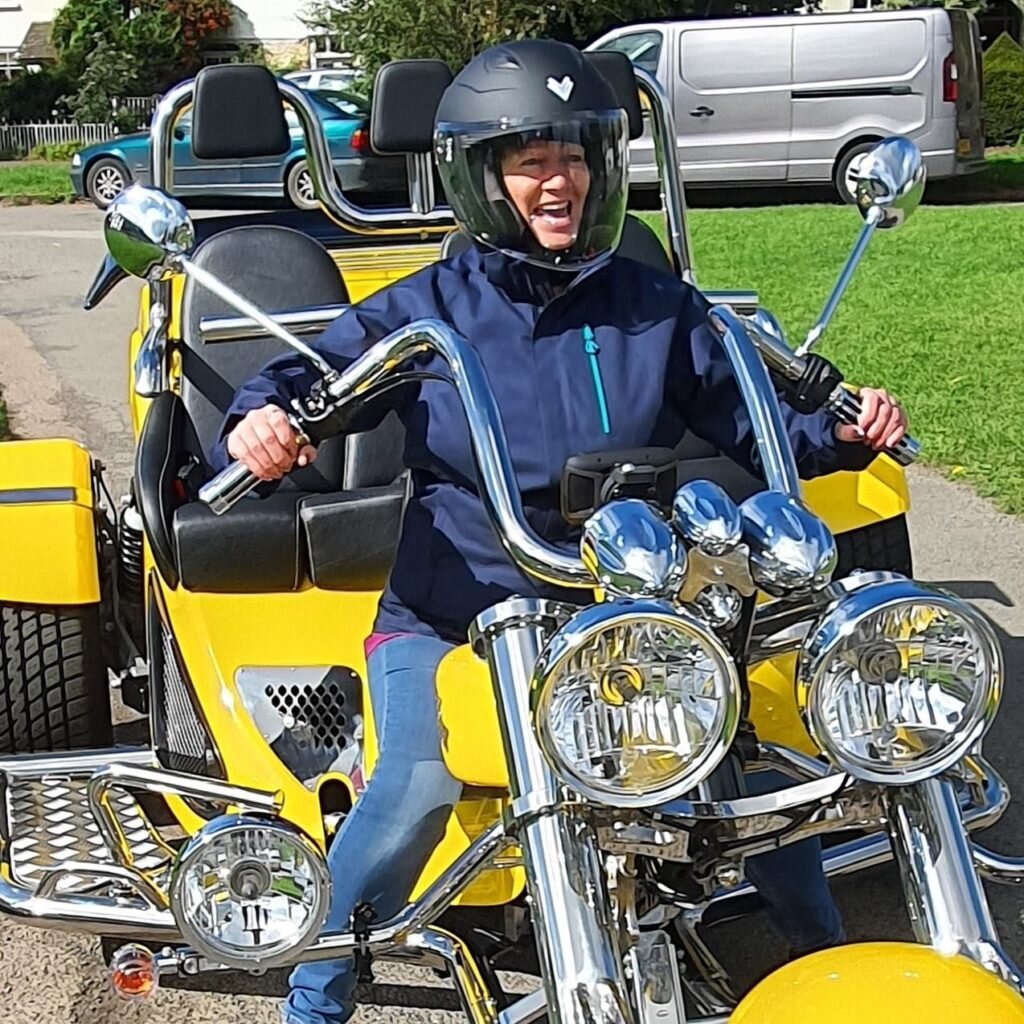 Chiltern Trike Tours Woman laughing