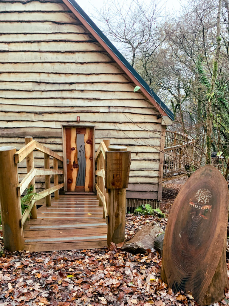 Hudnalls Hideout - treehouse to stay in, Wye Valley, front door
