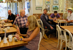 courtyard-cafe-lyme-regis inside dinners