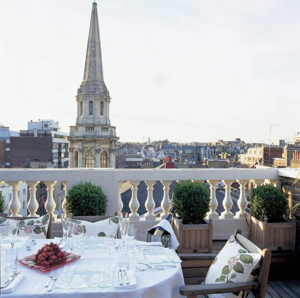mandeville-hotel-london view from roof terrace