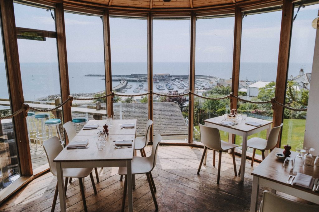 oyster house restaurant in Lyme Regis - the view