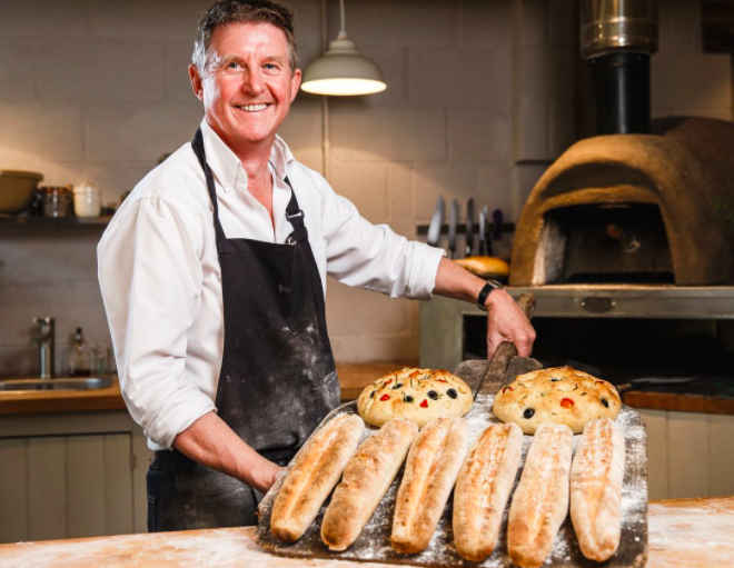 bakehouse west sussex - glamping and baking experiences - Les head baker