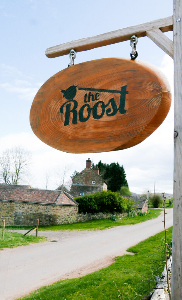 the-roost-glamping-in-forest-of-dean-signage