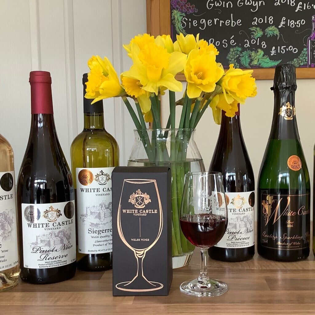 White castle vineyard in Wales: wines