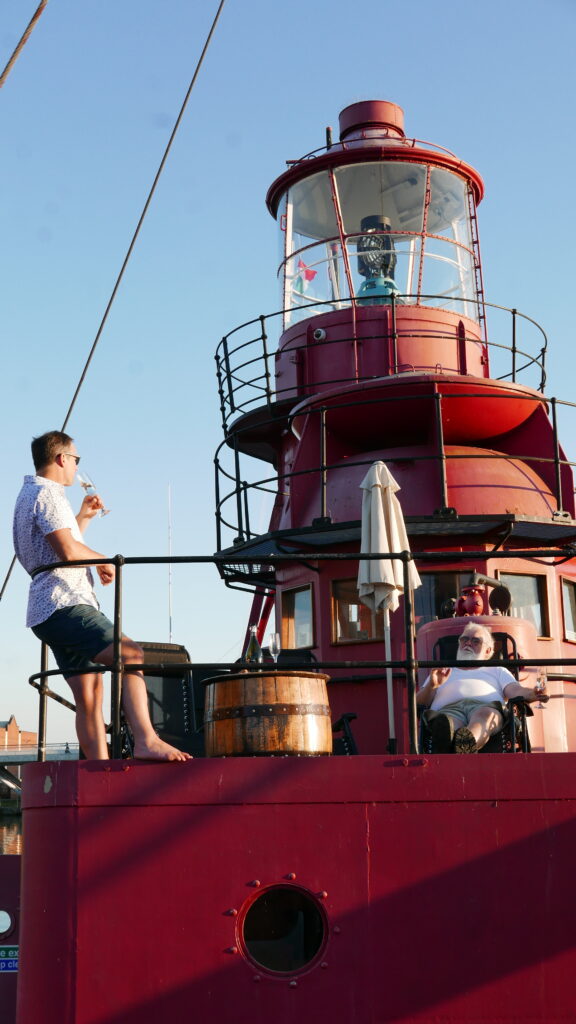 SULA-Lightship-Gloucester-Docks sun deck