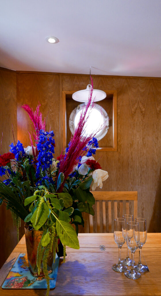 SULA-Lightship-Gloucester-Docks fresh flowers