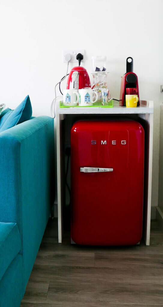 beachcroft-beach-huts: smeg fridge