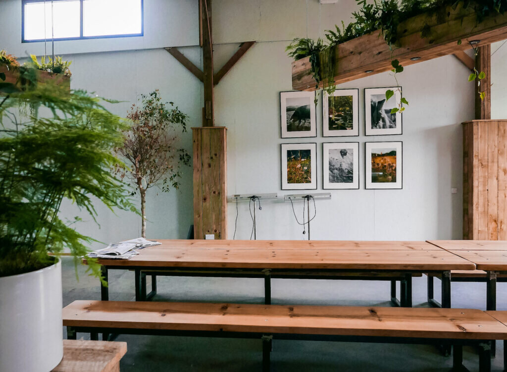 Cabilla Cornwall wellness retreats- dining area barn