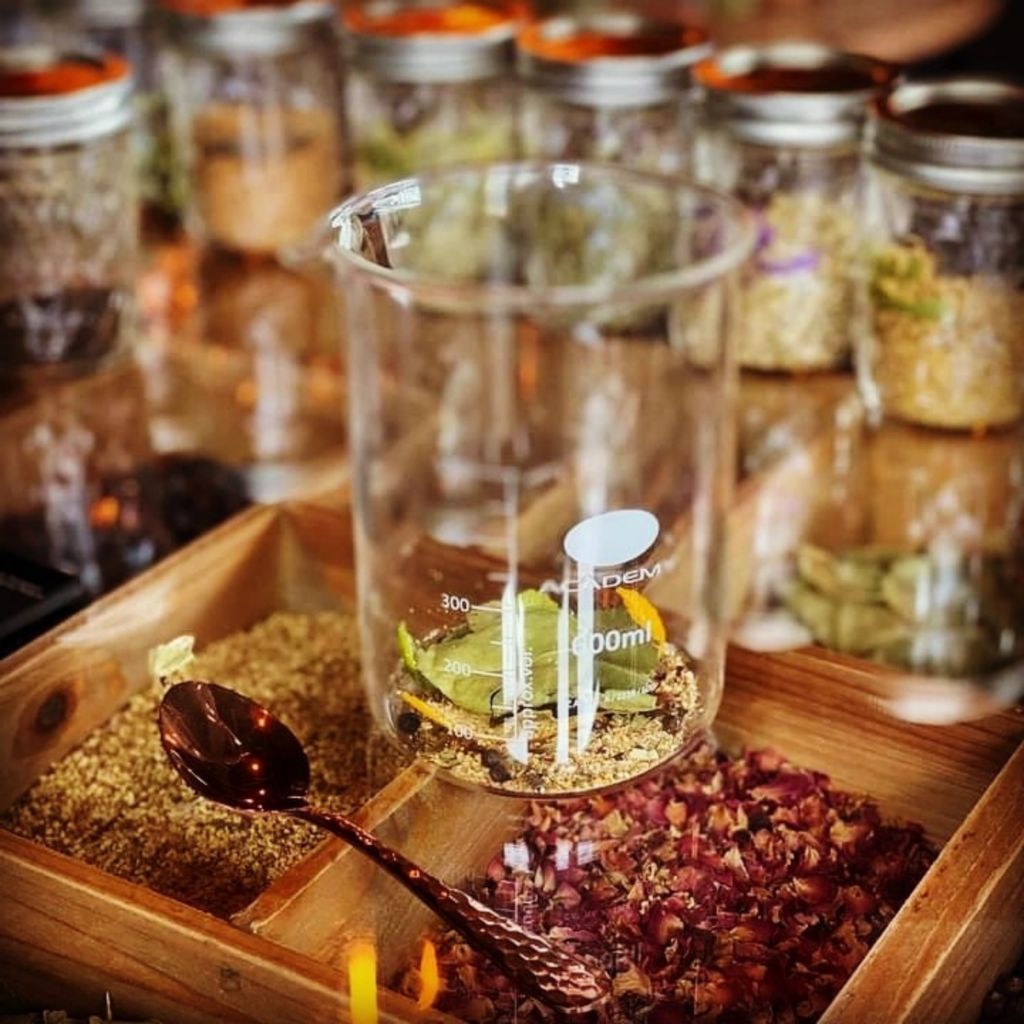 Shed 1 gin blending botanicals