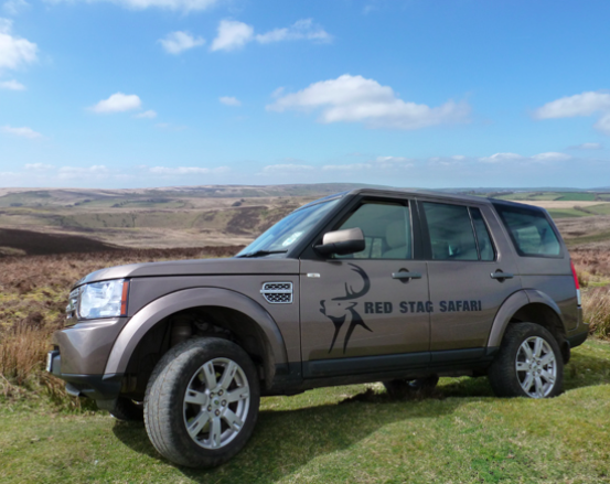 Red stag safari exmoor - land rover