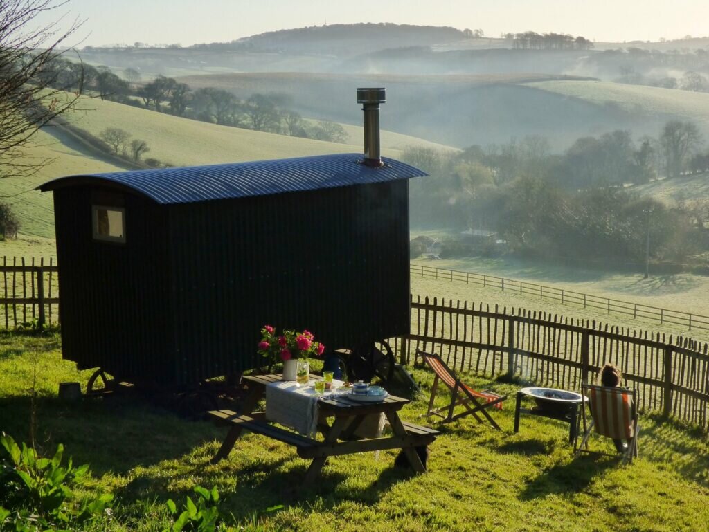 Hideaway Huts on Treworgey Farm - View