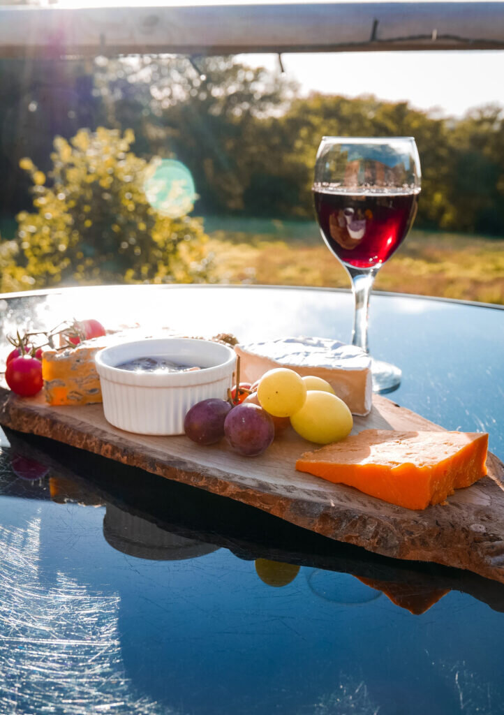 royal oak stargazing cabins devon cheesboard