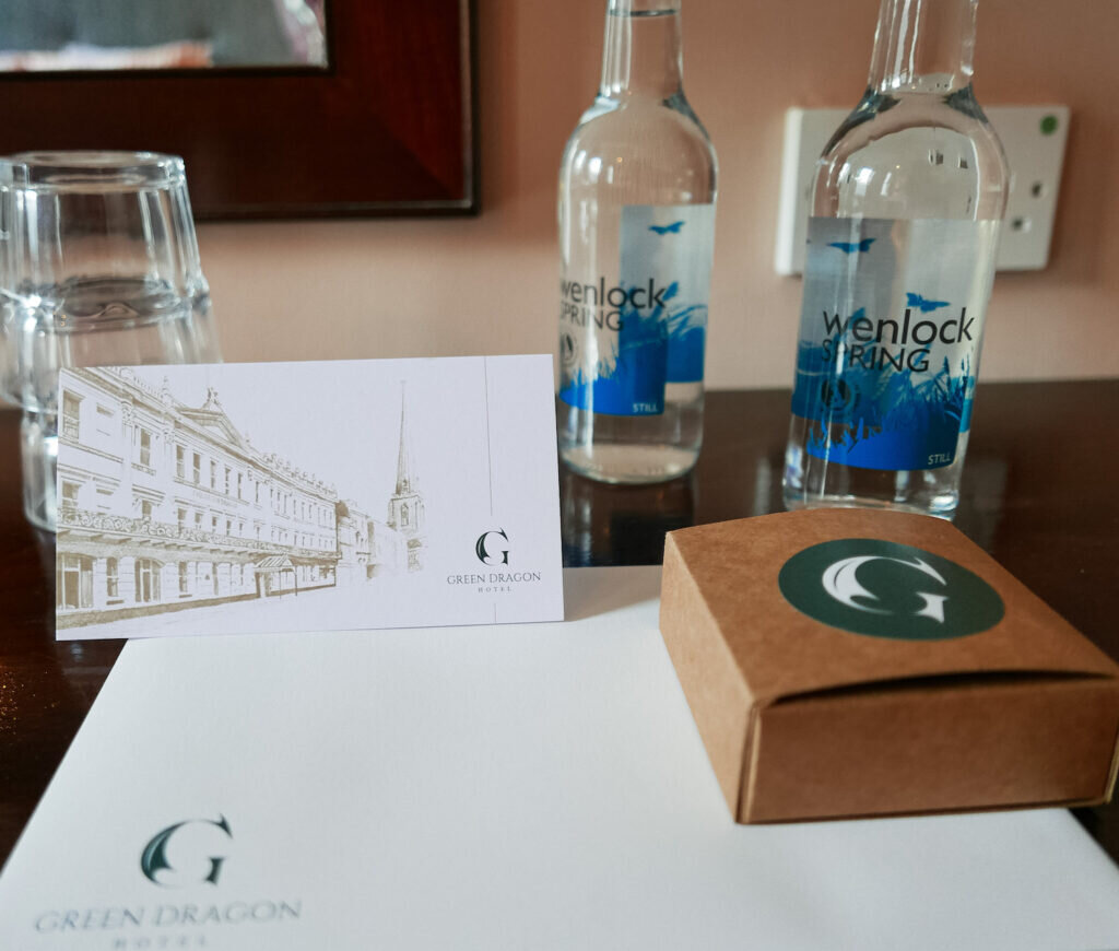 green dragon hotel hereford, room gifts