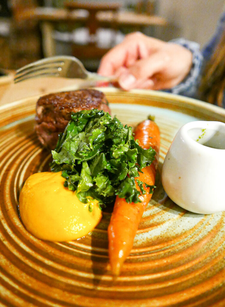 riverside pub aymestery - food