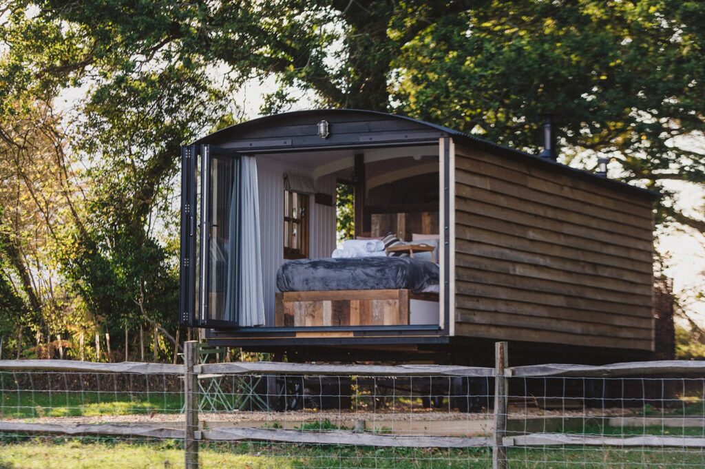 long view lodge glamping in sussex - outside view