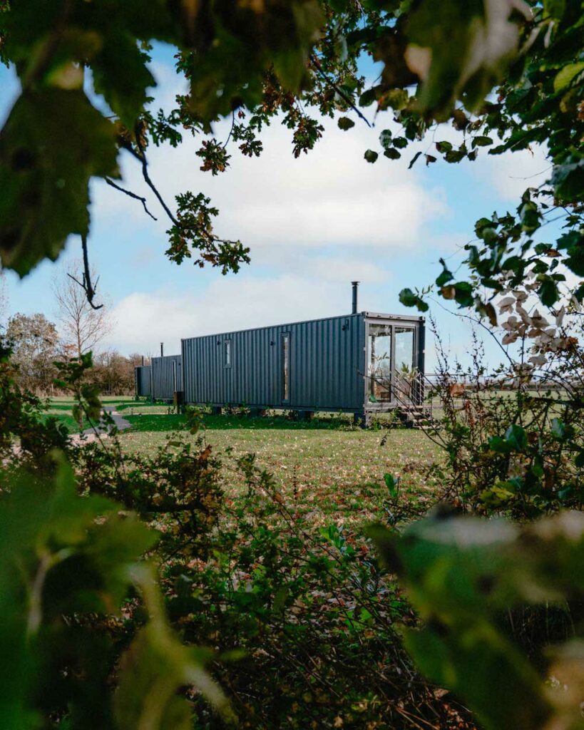 the box B&B glamping cabins in Malton - cabin during day
