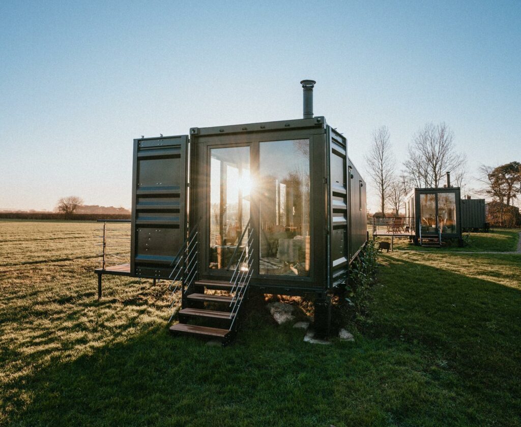 the box B&B glamping cabins in Malton - exterior