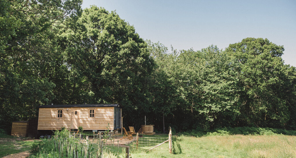 long view lodge glamping in sussex - outside view