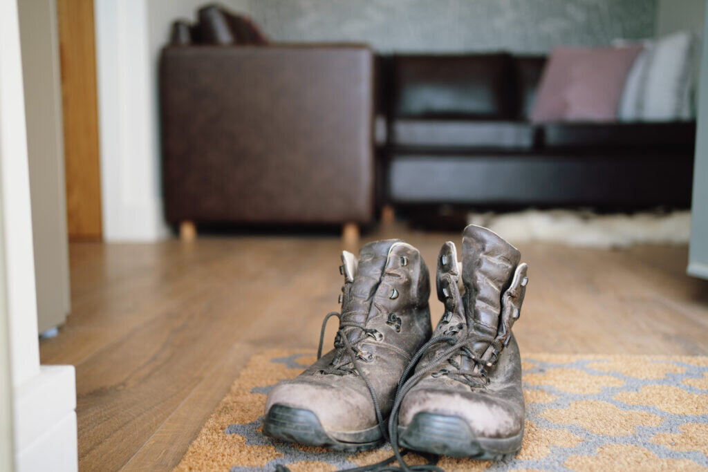 glamping in hebden bridge - walking boots