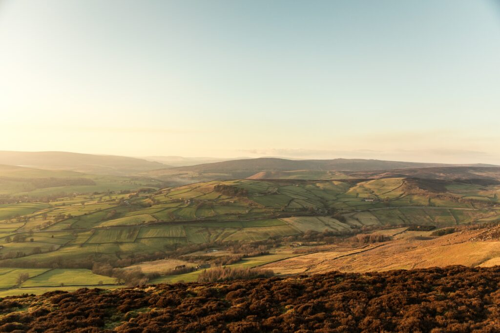 moors near hebden bridge west yorkshire