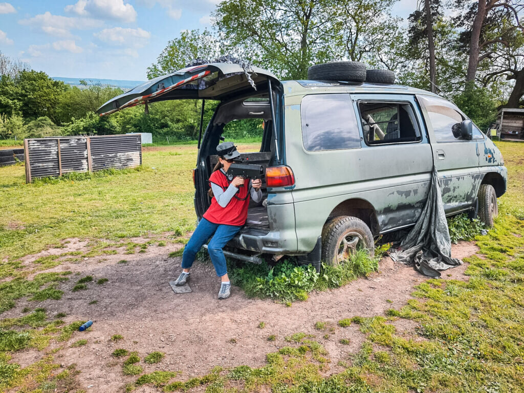 laser tag outdoor in forest of dean