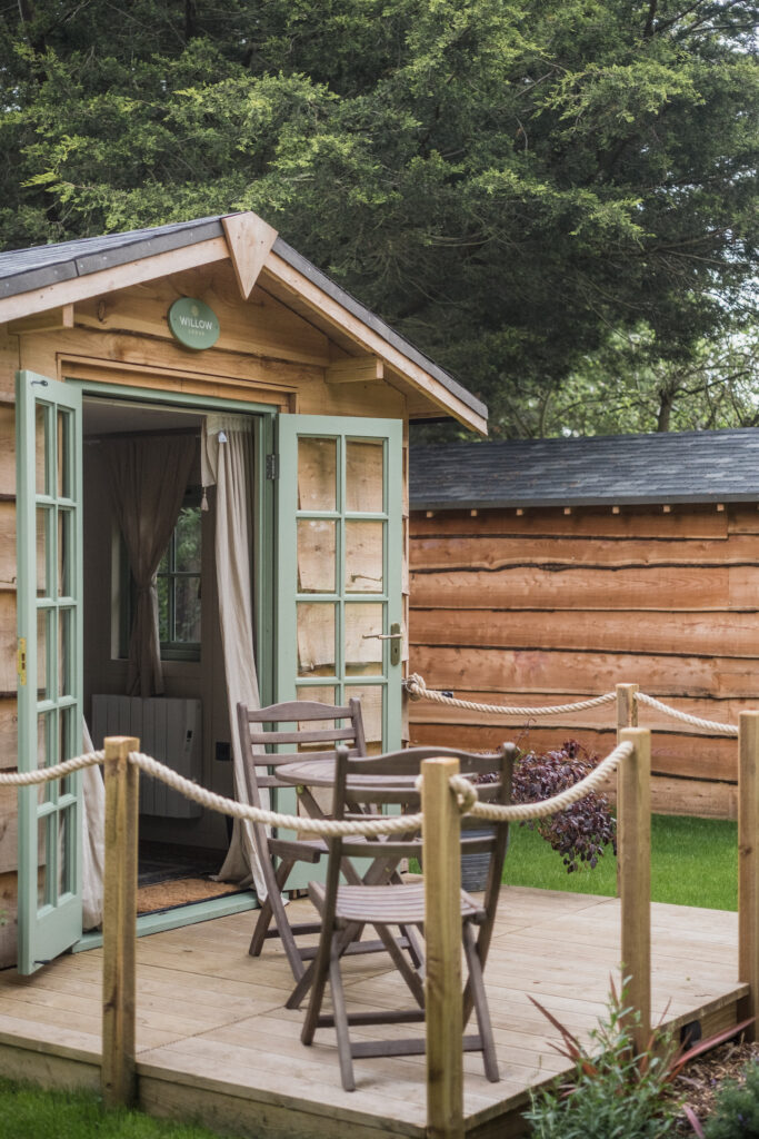 toad hall lodges suffolk - lodge outside