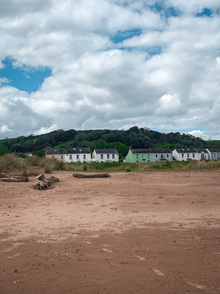 llansteffan in south west wales: beach