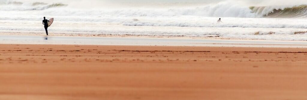 surfer in north devon