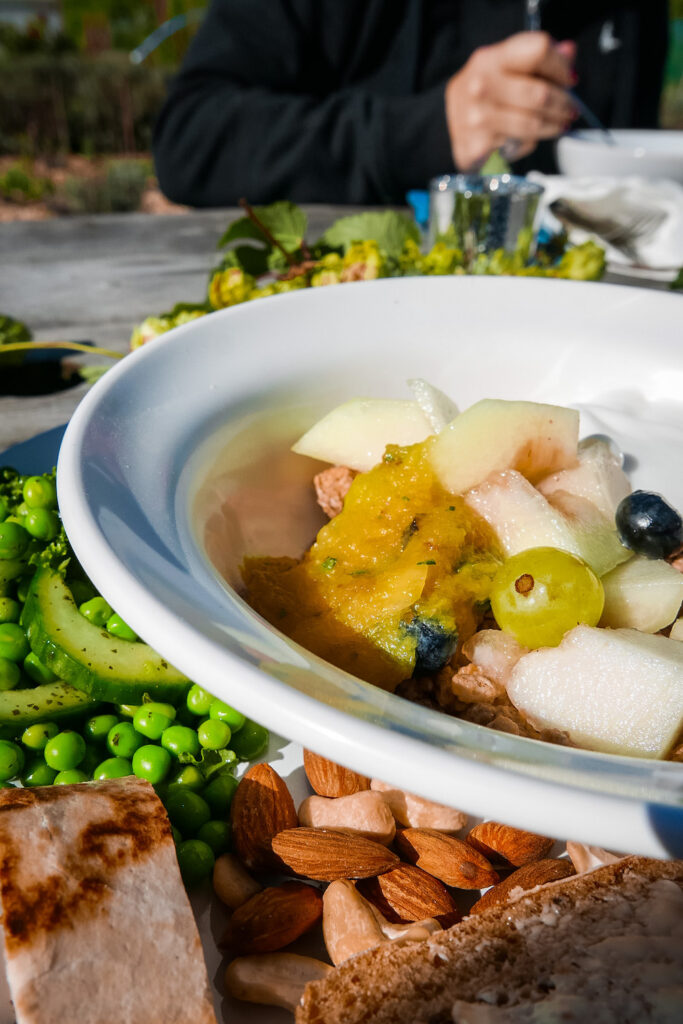 healing retreat uk - food