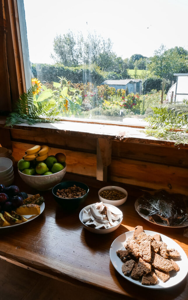 healing retreat uk - food