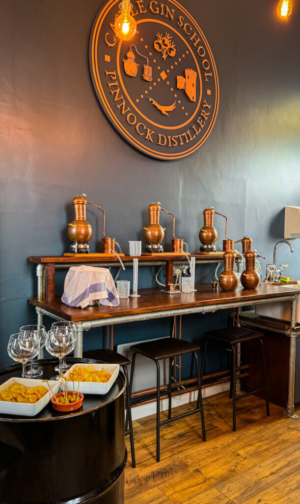 Pinnock gin distillery at The Castle at Edgehill - stay in a folly, unusual romantic weekend