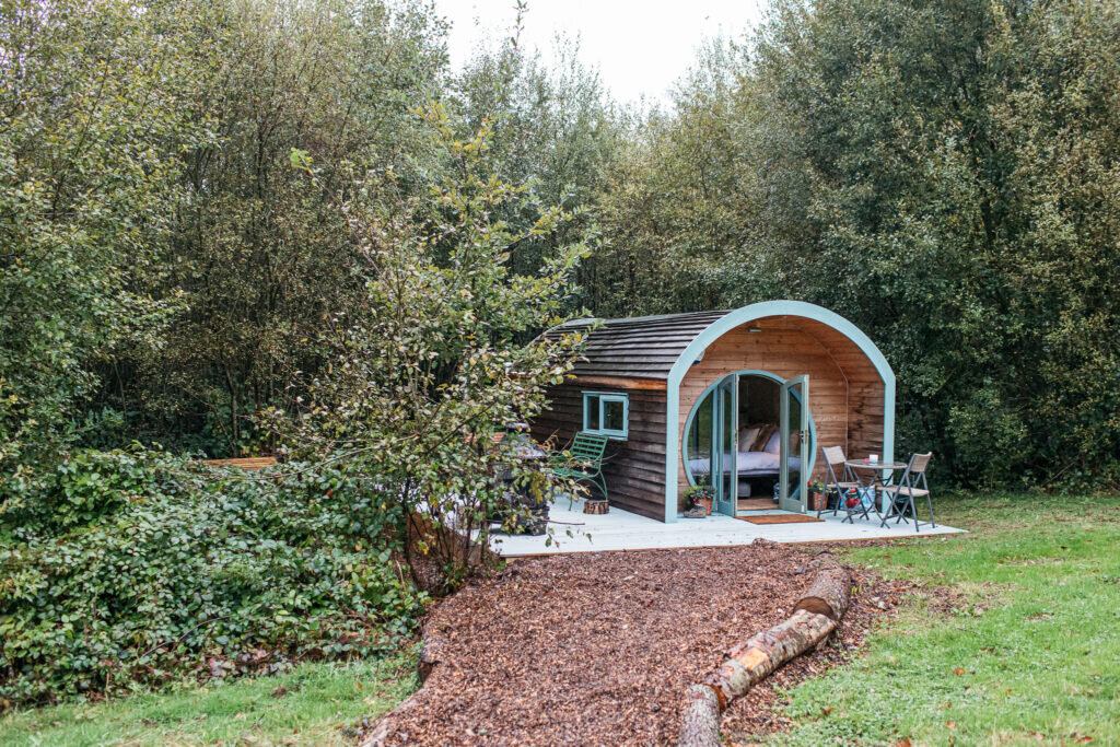 willow the wisp cabin in east sussex at downash wood - exterior